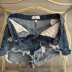 Abercrombie & Fitch High Rise Denim Shorts